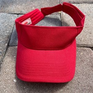 Accessories | Red Prada Visor | Poshmark